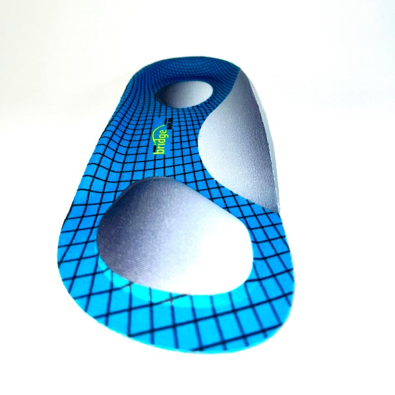 BridgeSoles Front View for relief from Forefoot pain, neuromas, plantar fasciitis, and transitioning to minimalist shoes